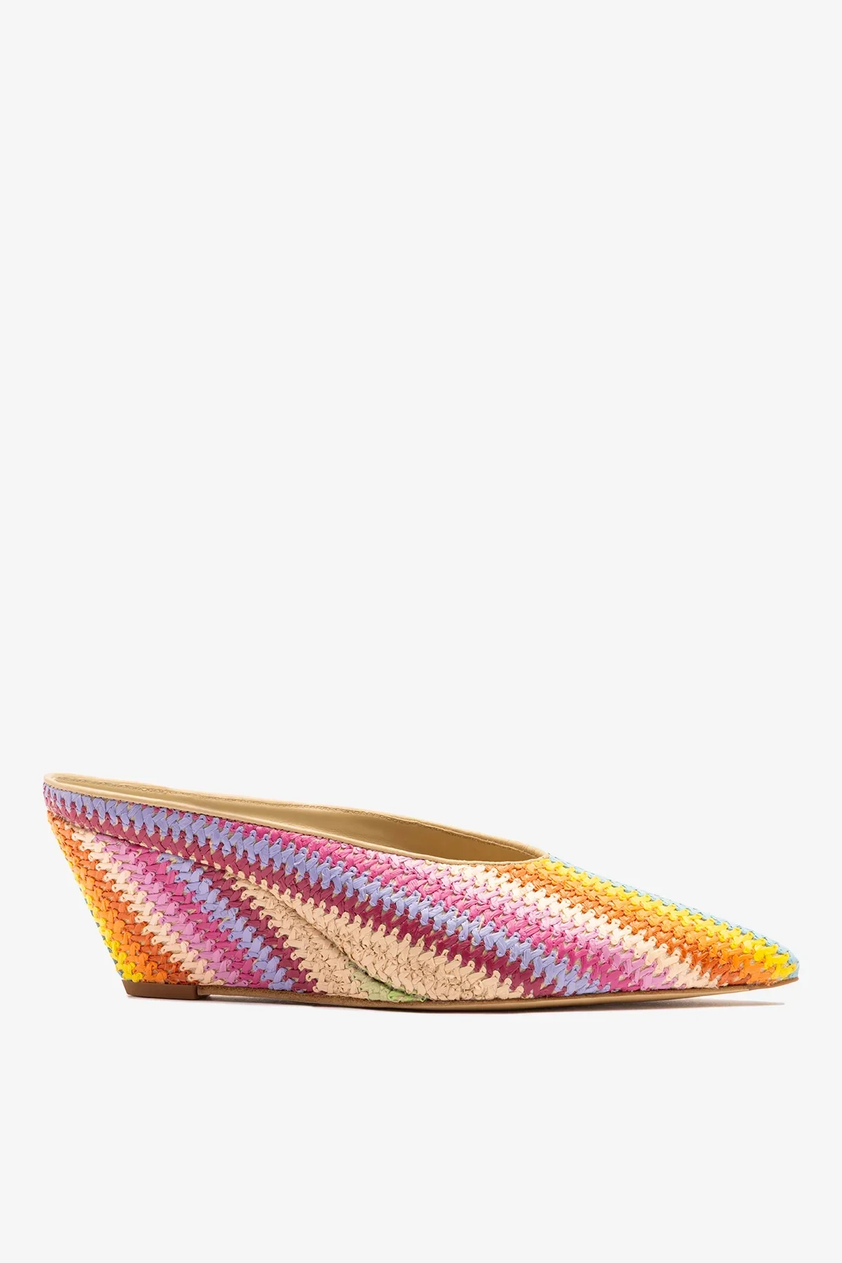 Mule Loulou Ráfia Multicor