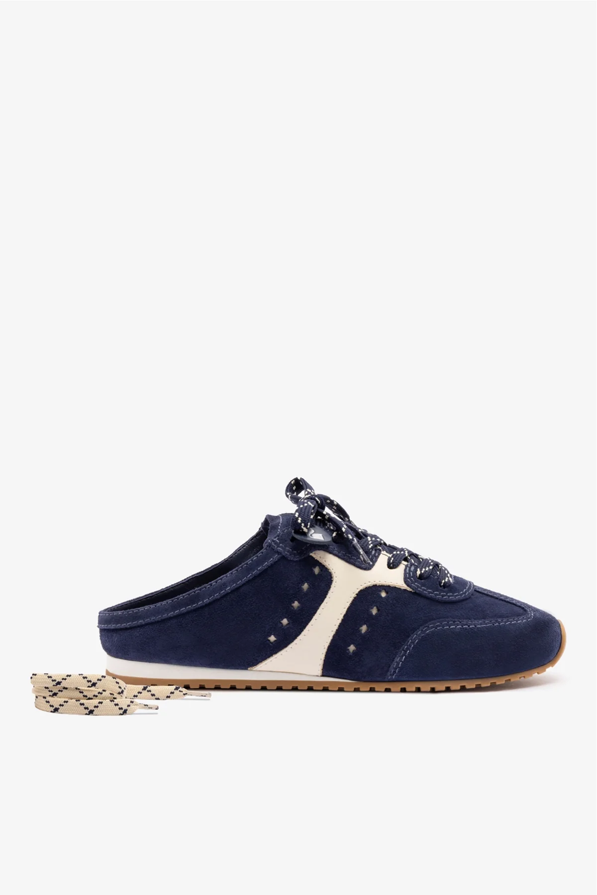 Mule Stella Camurça Azul e Couro Off White - Image 7