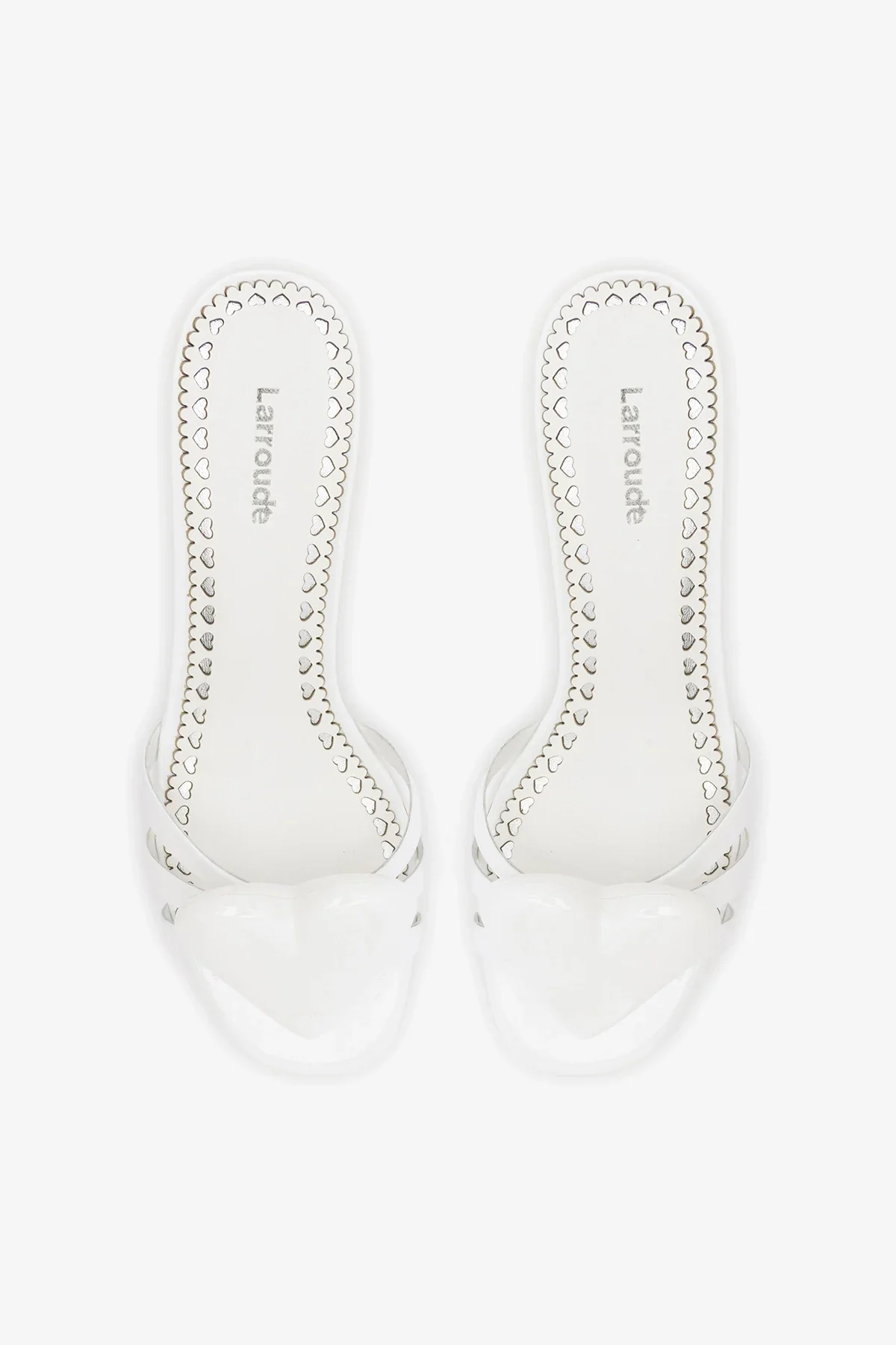 Mule Amore Couro Verniz Branco - Image 7