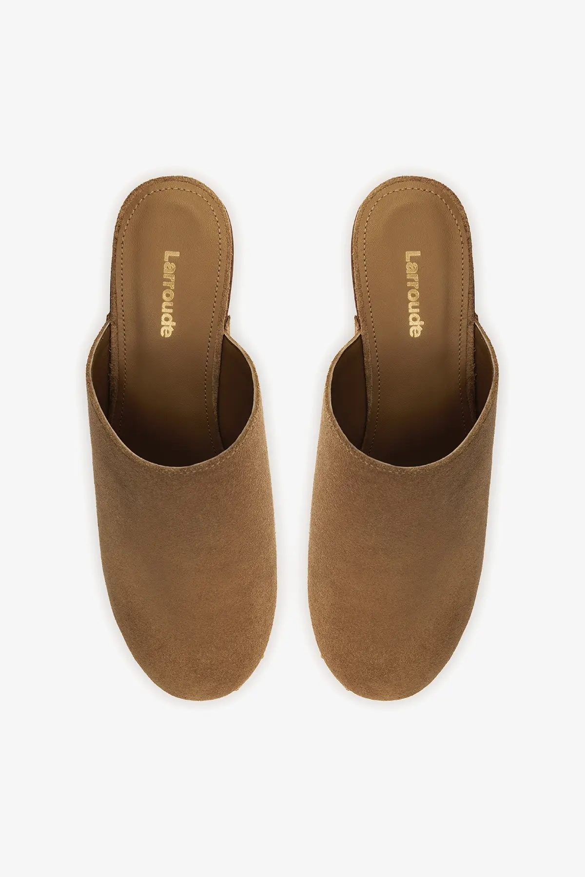 Mule Clog Plataforma Miso Camurça Caramelo - Image 5