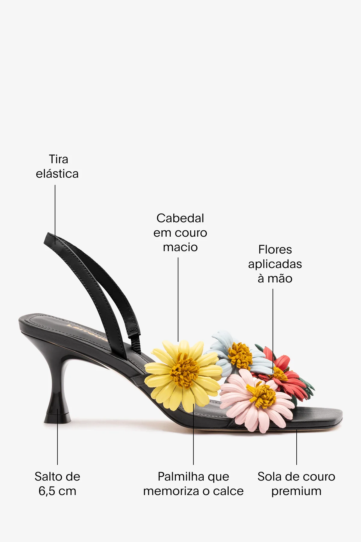 Sandália Fiore Couro Preto - Image 5