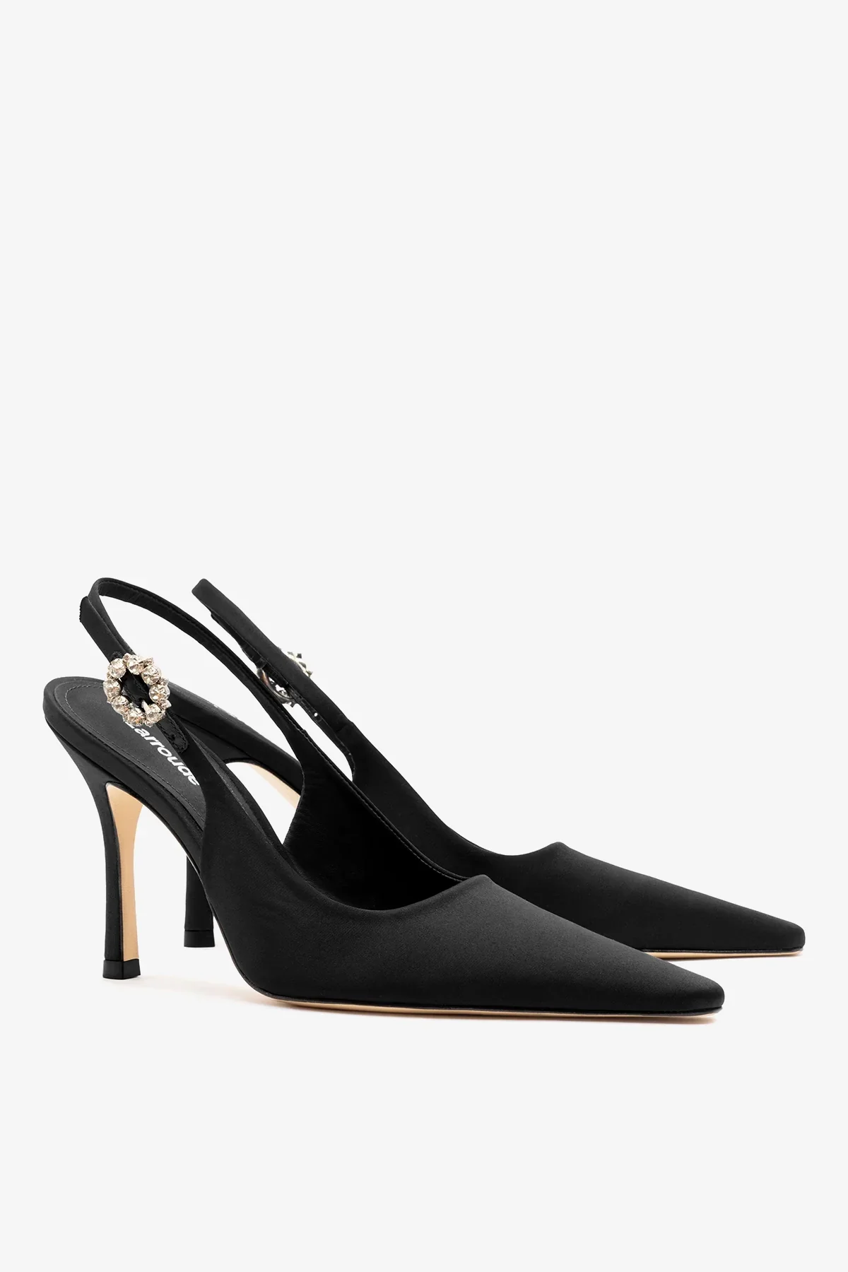 Slingback Carine Cetim Preto - Image 3