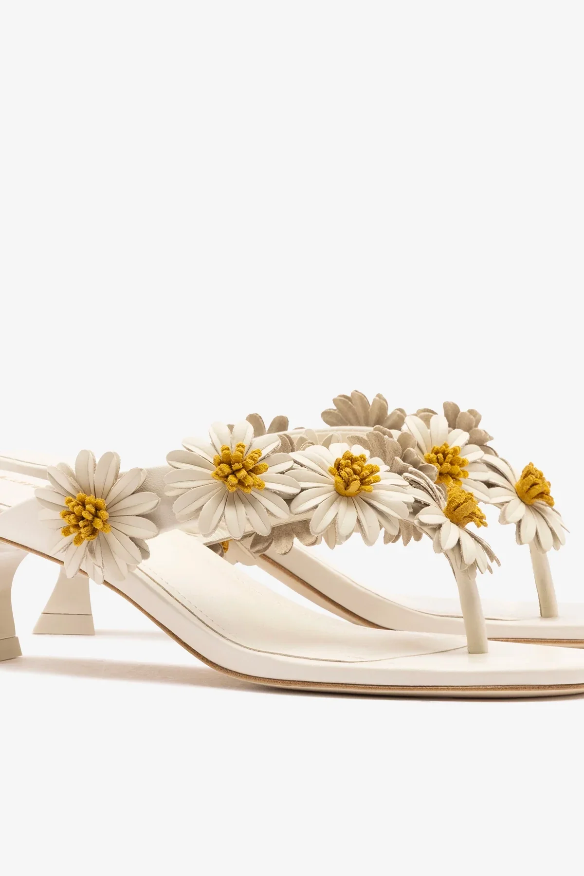 Mule Fiore Couro Off White - Image 4