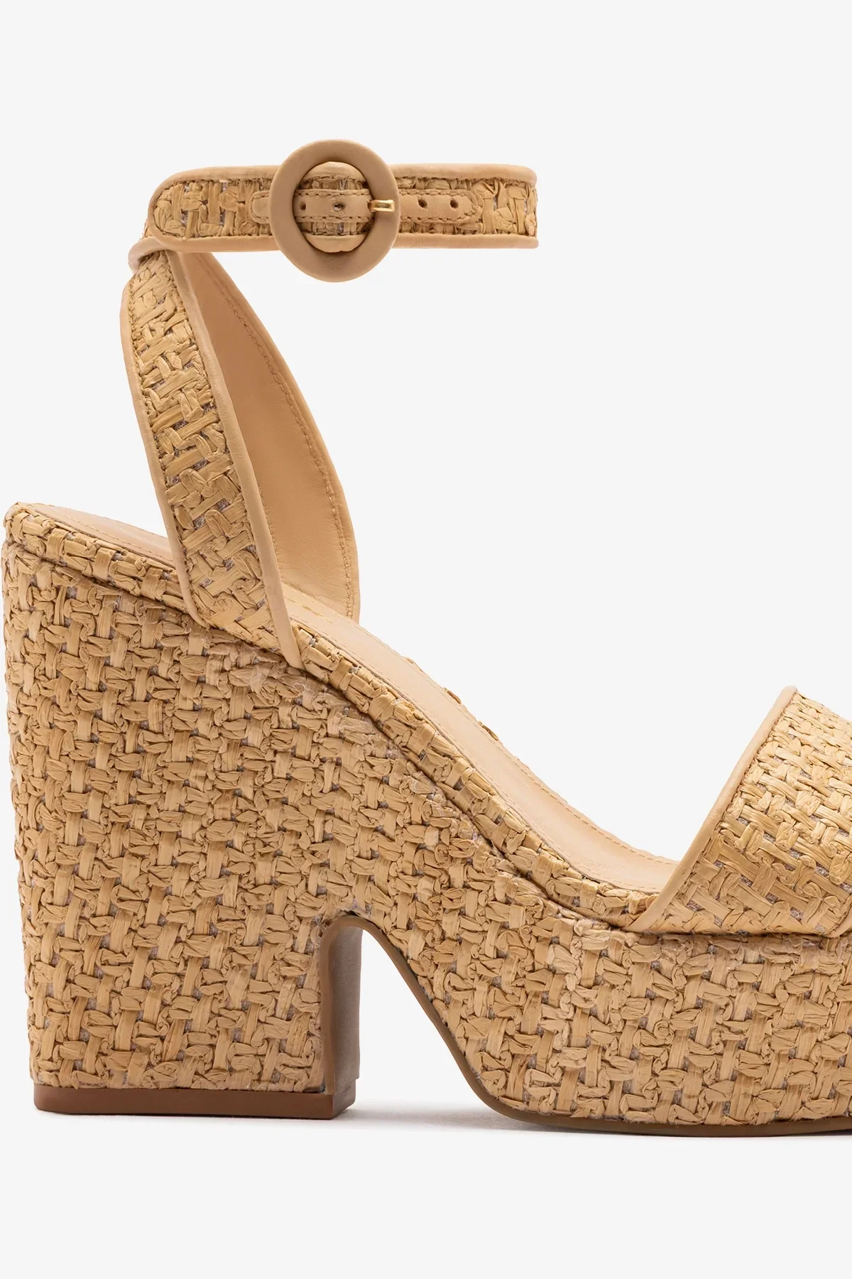 Sandália Plataforma Cher Strap Ráfia Natural - Image 4