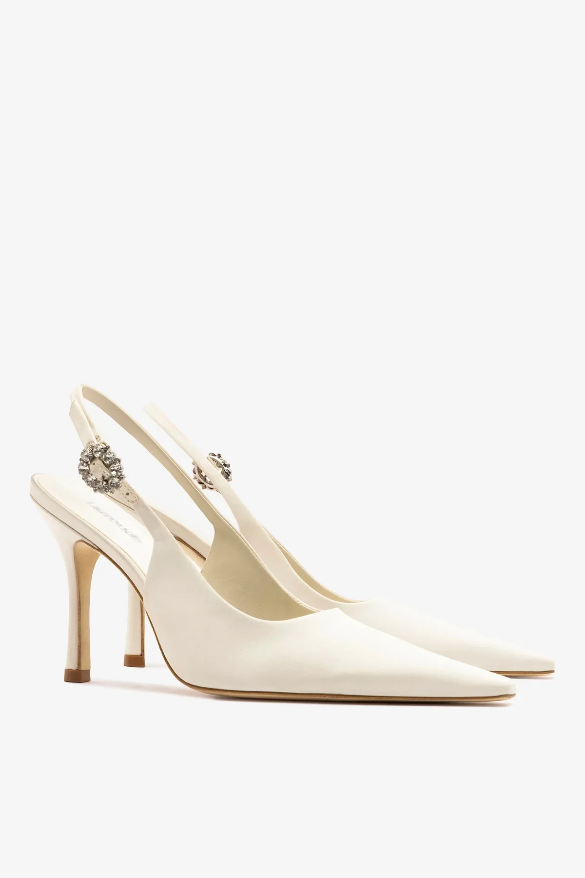 Slingback Carine Cetim Branco - Image 3