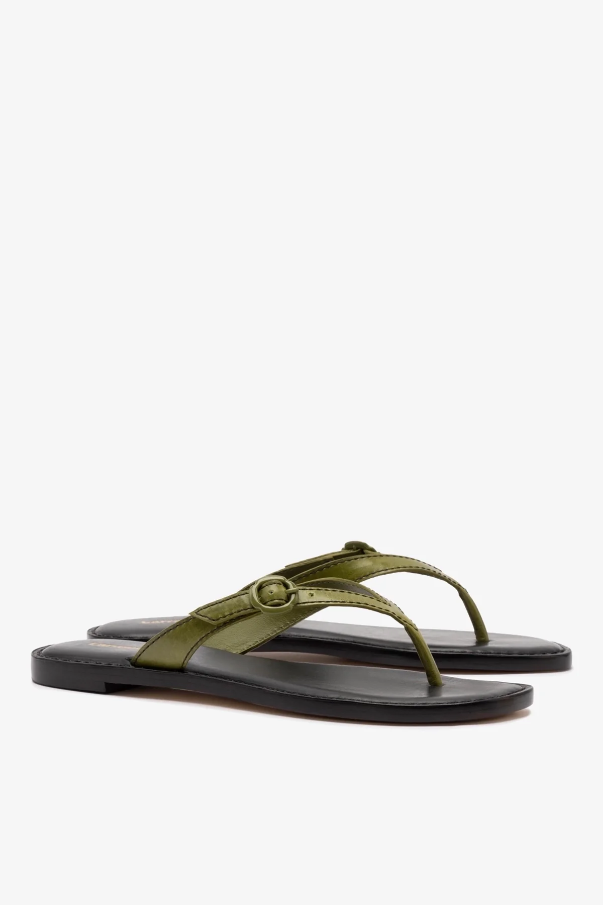 Flat Mary Kate Couro Verde - Image 3