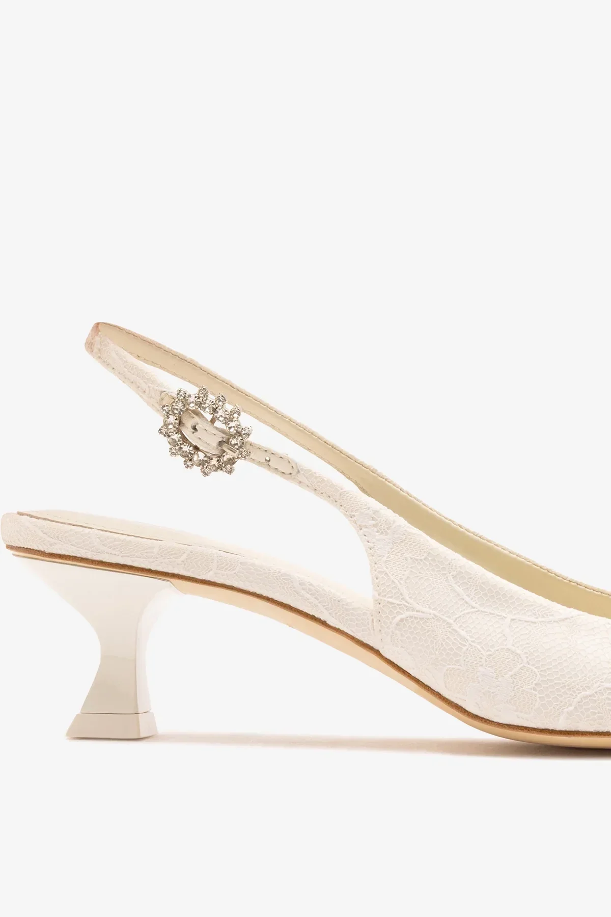 Larroudé x Markarian: Slingback Amal Renda Branco - Image 4