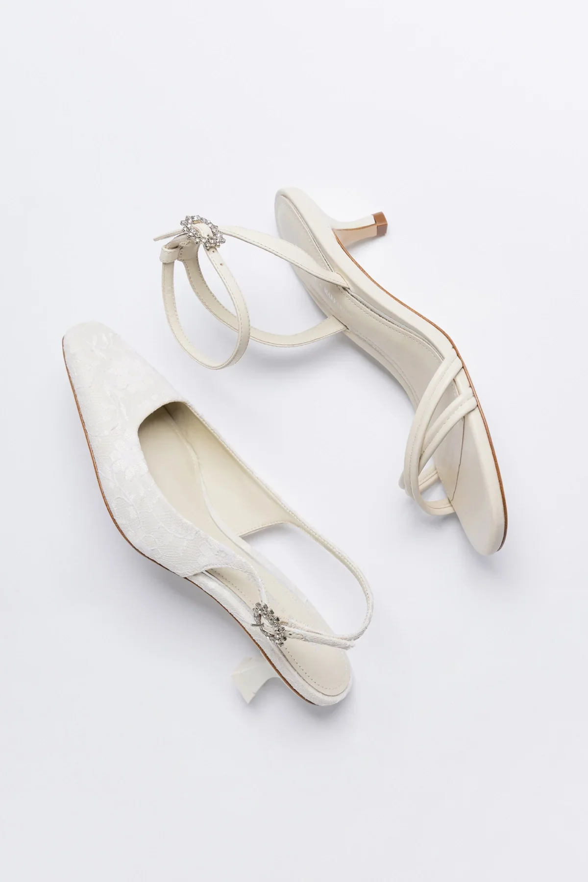 Larroudé x Markarian: Slingback Amal Renda Branco - Image 6
