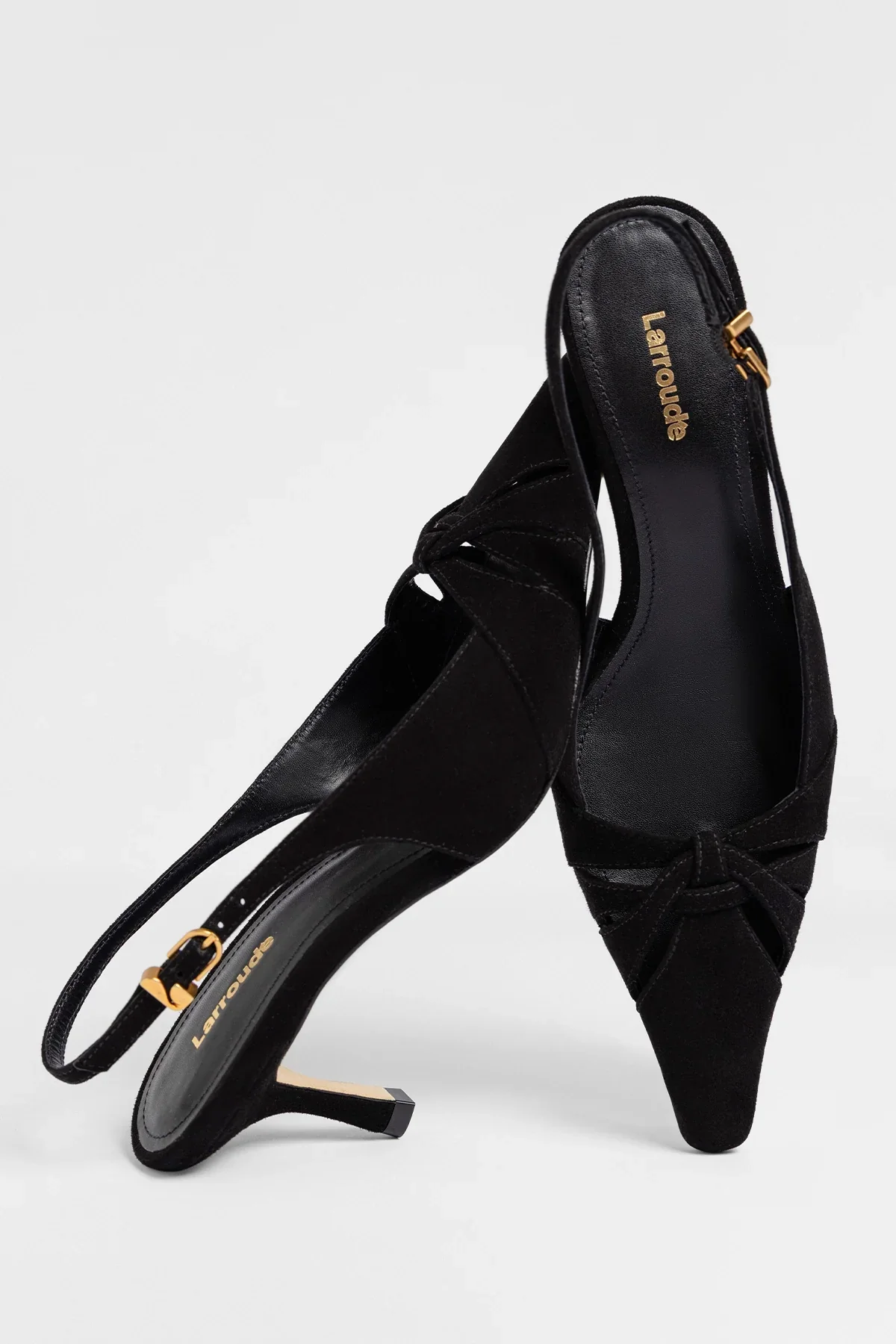 Slingback Kirstin Camurça Preto - Image 3