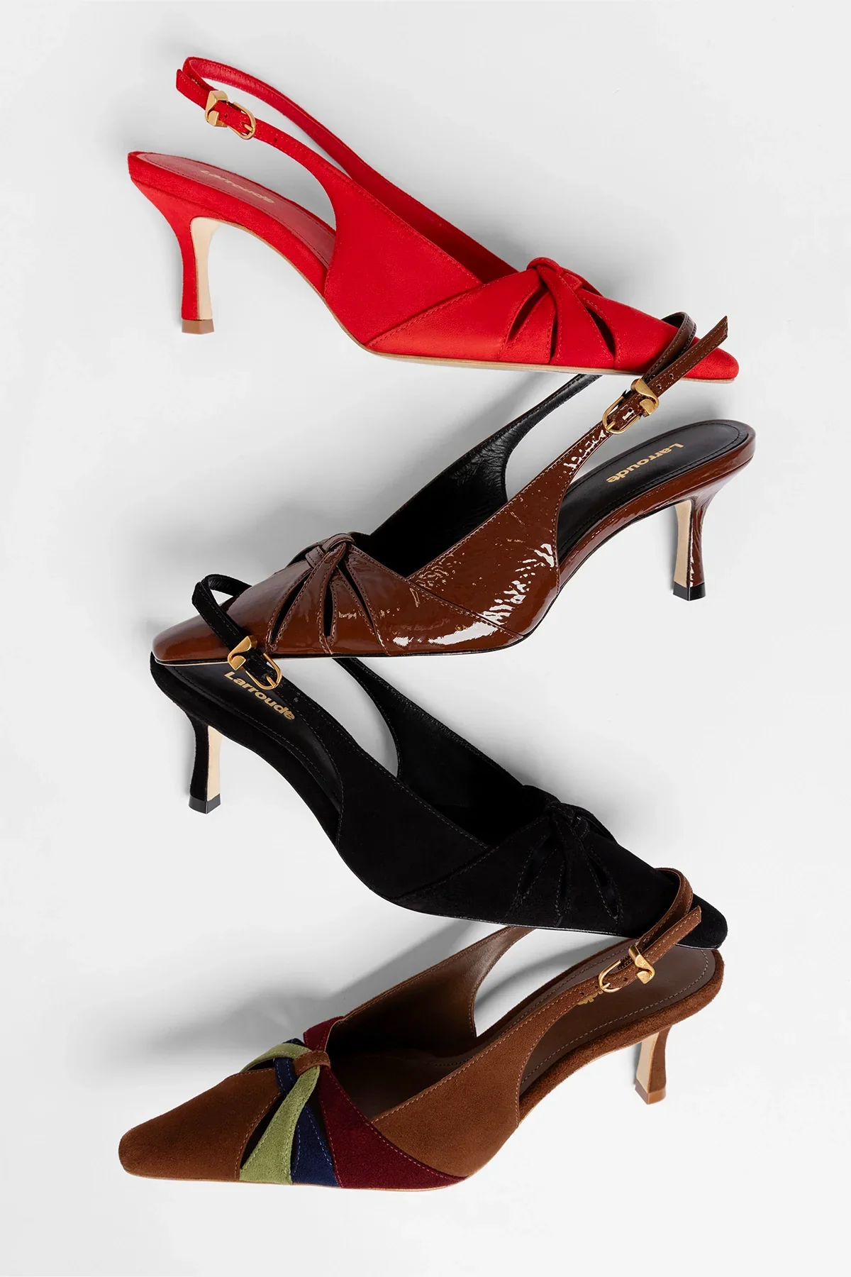 Slingback Kirstin Camurça Preto - Image 5