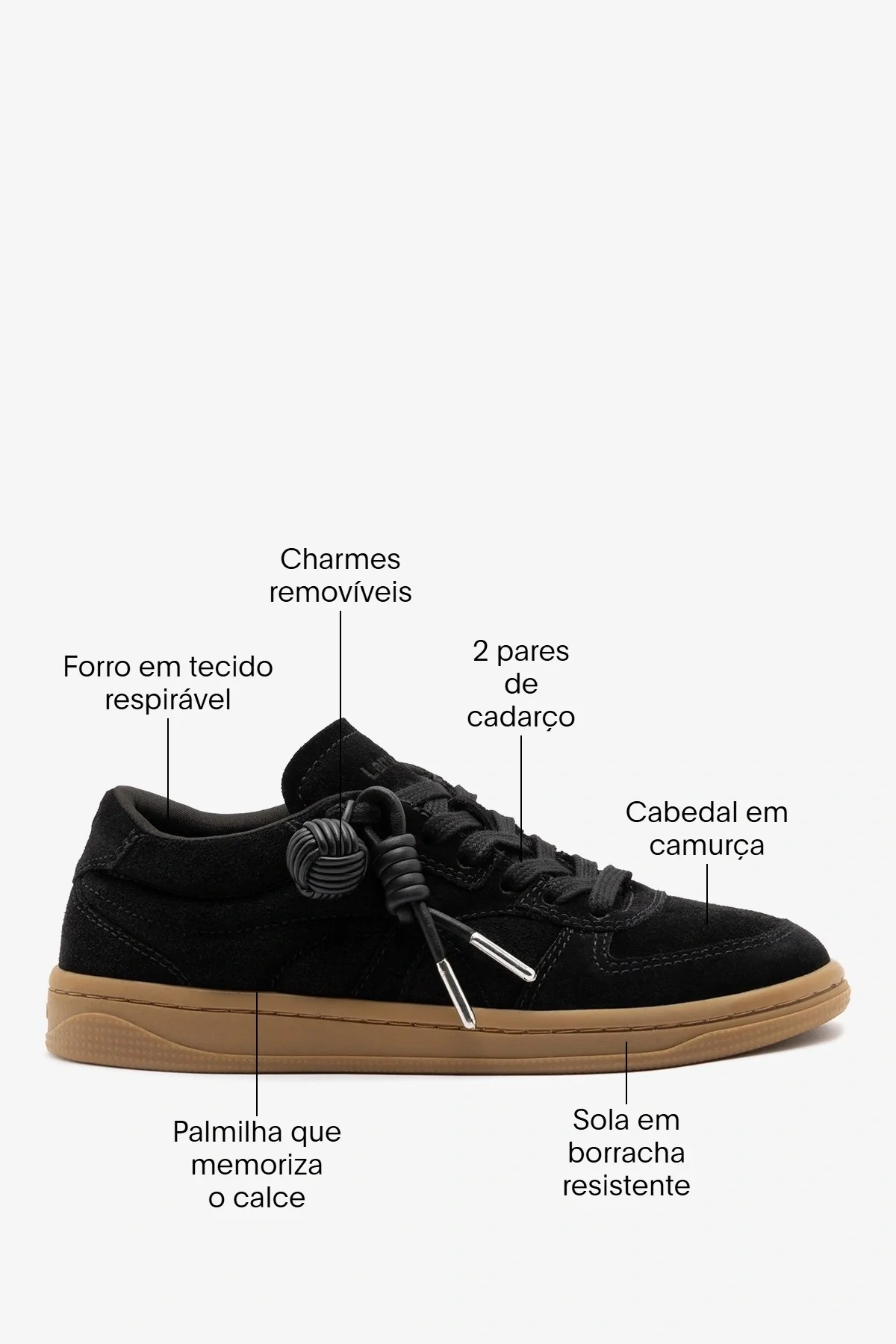 Tênis George Camurça Preto - Image 6