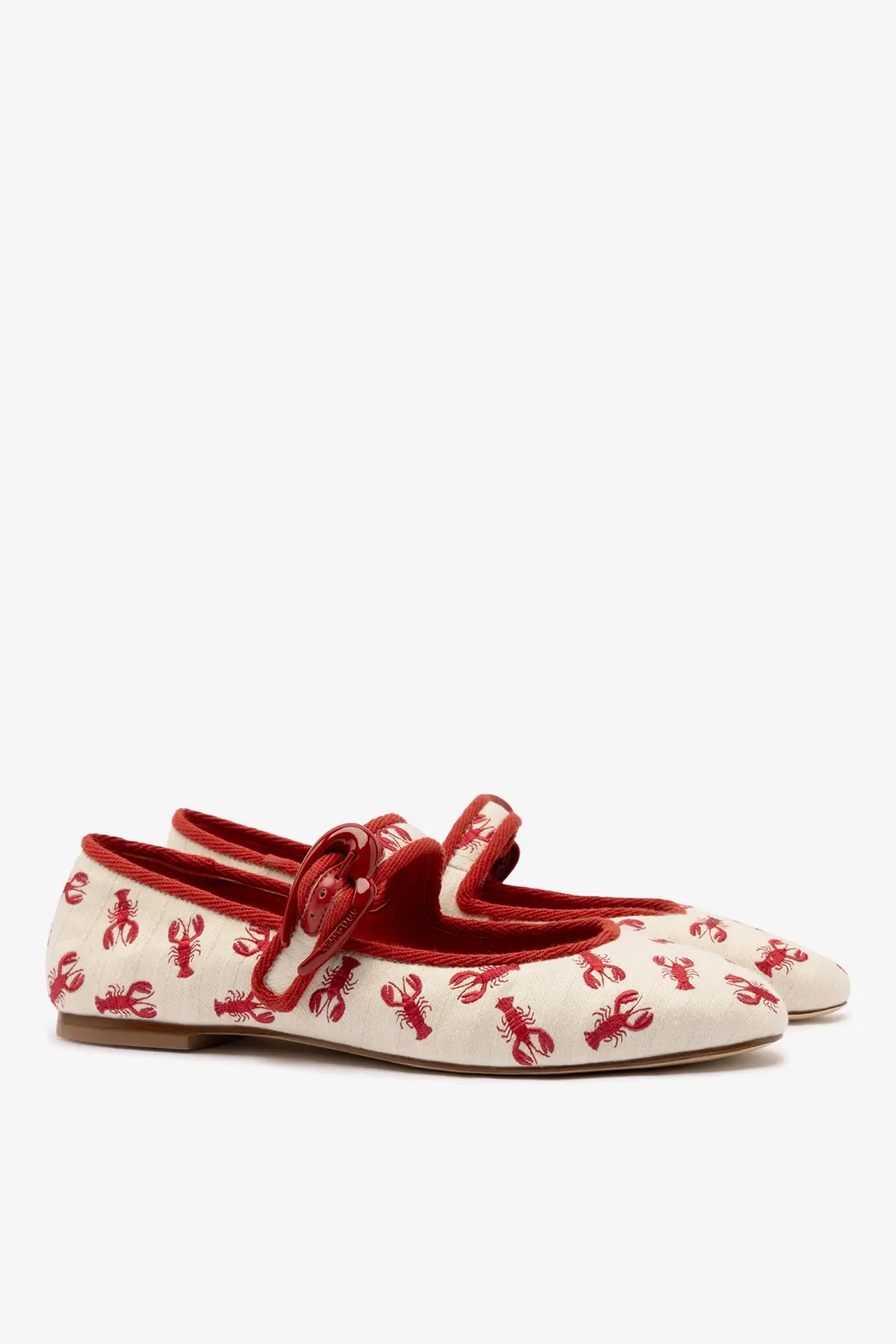 Sapatilha Verona Lona Off White e Bordado Lagosta - Image 3